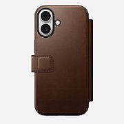 NOMAD Modern Leather Folio - skórzane etui do iPhone 17 kompatybilne z MagSafe (brown) [go]