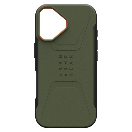 UAG Civilian MagSafe - etui do iPhone 17 Pro Max kompatybilne z MagSafe (olive/orange)