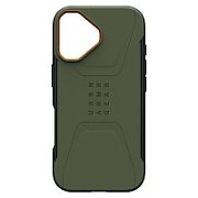UAG Civilian MagSafe - etui do iPhone 17 Pro Max kompatybilne z MagSafe (olive/orange)