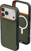 UAG Civilian MagSafe - etui do iPhone 17 Pro Max kompatybilne z MagSafe (olive/orange)