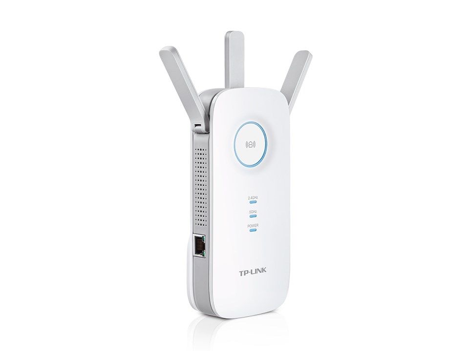 TP-Link RE450 przedłużacz sieciowy Nadajnik sieciowy Biały 10  100  1000 Mbit/s