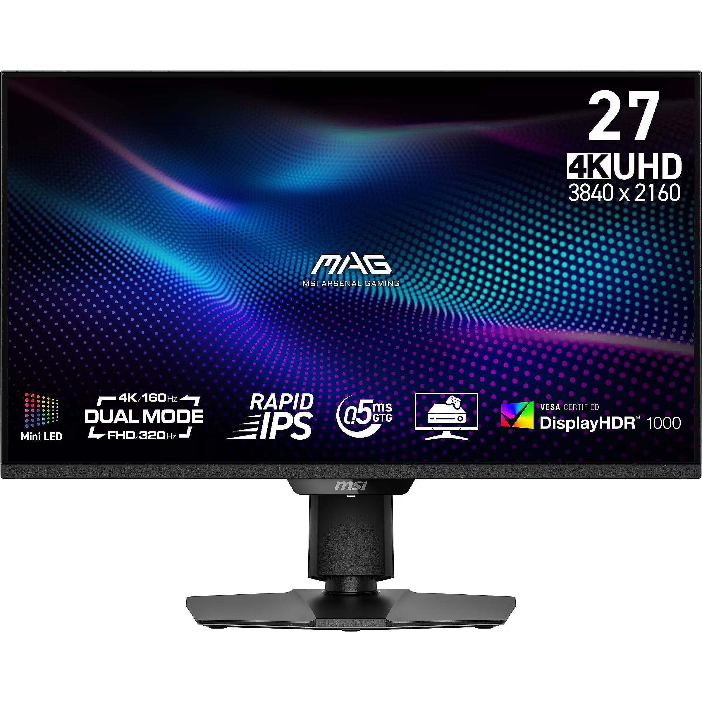 MSI MAG 274UPDFDE E16M  27 Zoll UHD Gaming-Monitor  160/320Hz  IPS-Panel  Adaptive Sync
