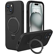 Apple iPhone 15 Silicone Case with MagSafe - Black