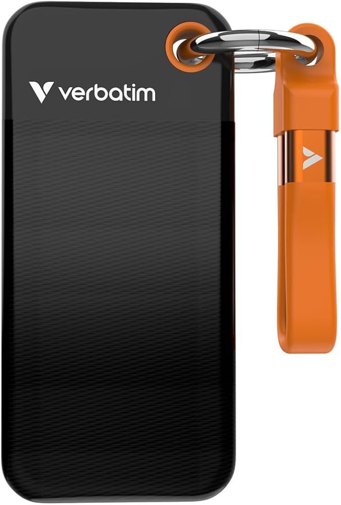 Pocket SSD USB 3.2Gen2 256GB Black/Orange Verbatim