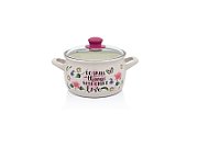 Oala 3.1l cu capac din sticla Spring Metalacemail/18cm/3.1l