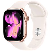 Apple Watch S11 Aluminium 46mm Rosegold (Sportband blassrosa) S/M