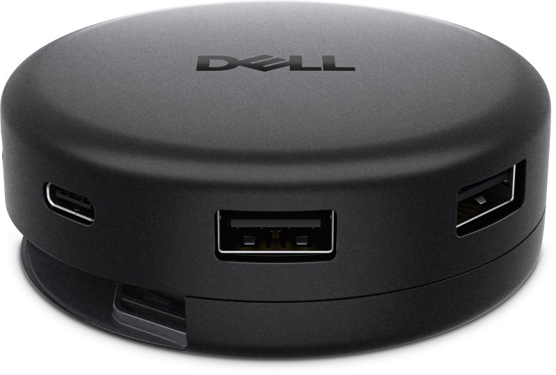 Dell Pro 7-in-1 USB-C Travel Hub DA326, Connectivity Technology: Wired, Cable Length: 248mm, Number of Displays Supported: 2, Supported Resolutions: 6016x3384 / 3840x2160, Maximum Data Transfer Rate: 1.25 GB/s, Power Delivery: 100W (Dell Systems), Ethernet Technology: 2.5 Gigabit Ethernet, Host