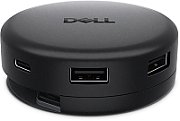 Dell Pro 7-in-1 USB-C Travel Hub DA326, Connectivity Technology: Wired, Cable Length: 248mm, Number of Displays Supported: 2, Supported Resolutions: 6016x3384 / 3840x2160, Maximum Data Transfer Rate: 1.25 GB/s, Power Delivery: 100W (Dell Systems), Ethernet Technology: 2.5 Gigabit Ethernet, Host