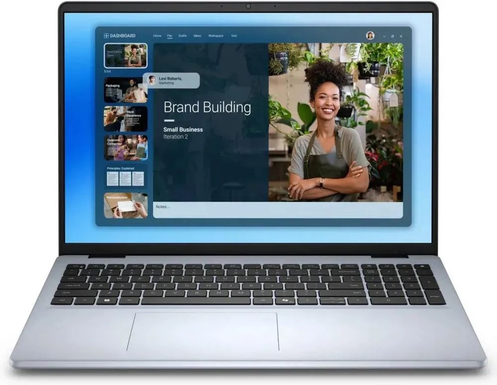 Notebook Dell 16 DC16251 16 FHD/Core 7 150U/16GB/SSD512GB/Intel/11PR Platinum Silver 3Y ProSupport