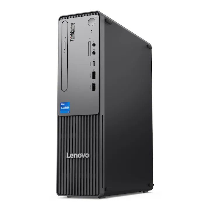 Desktop PC Lenovo ThinkCentre neo 50s Gen 5, Intel Core i3 -14100 (4 C / 8 T, 3.5 GHz - 4.7 GHz, 12 MB cache), 16 GB RAM, 512 GB SSD, Intel UHD Graphics, Fara sistem de operare