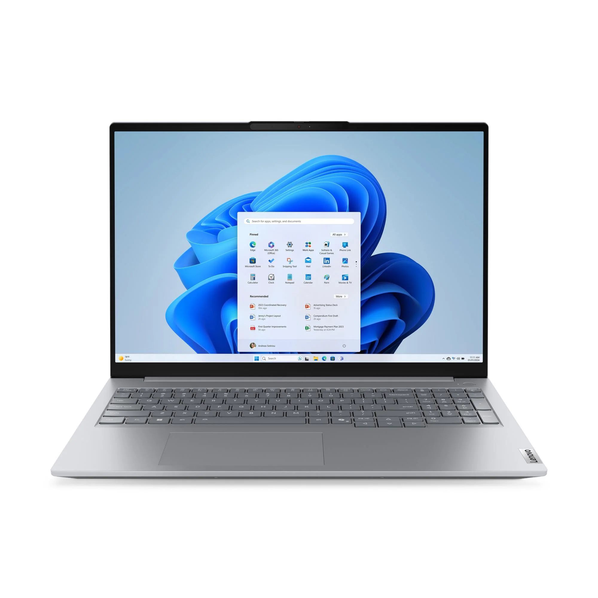 Laptop Lenovo ThinkBook 16 G8 IAL 21SK007YBM, 16 inch 1920 x 1200, Intel 255H (16 C / 26 T, 2.5 GHz - 5.1 GHz, 24 MB cache, 28 W), 16 GB DDR5, 512 GB SSD, Intel Graphics, Fara sistem de operare
