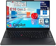Laptop Lenovo ThinkPad E16 Gen 3 22AY0029HV, 16 inch 2560 x 1600, Intel 256V (8 C / 8 T, 2.2 GHz - 4.8 GHz, 12 MB cache, 12 W), 16 GB LPDDR5X, 1 TB SSD, Intel Graphics, Fara sistem de operare, Tastatura Hungarian