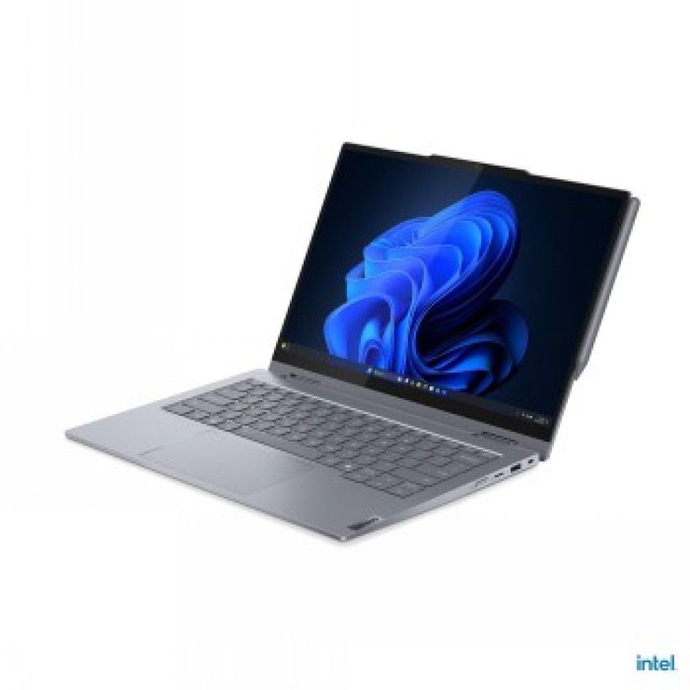 Laptop Lenovo ThinkBook 14 2-in-1 G5 IAU 21SQ000AMH, 14 inch 1920 x 1200 pixeli Touchscreen, Intel Core Ultra 5 225U (10 C / 12 T, 1.3 GHz - 4.6 GHz, 12 MB Intel Smart Cache cache, 15 W), 16 GB DDR5, 512 GB SSD, Intel Intel Graphics, Windows 11 Pro, Tastatura US, Gri