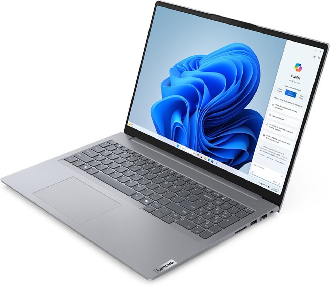 Laptop Lenovo ThinkBook 16 Gen 9 21UT000HMX, 16 inch 1920 x 1200, AMD 250 (8 C / 16 T, 3.3 GHz - 5.1 GHz, N/A cache, N/A), 16 GB DDR5, 512 GB SSD, AMD AMD Radeon 780M, Windows 11 Pro, Tastatura Nordic, N/A