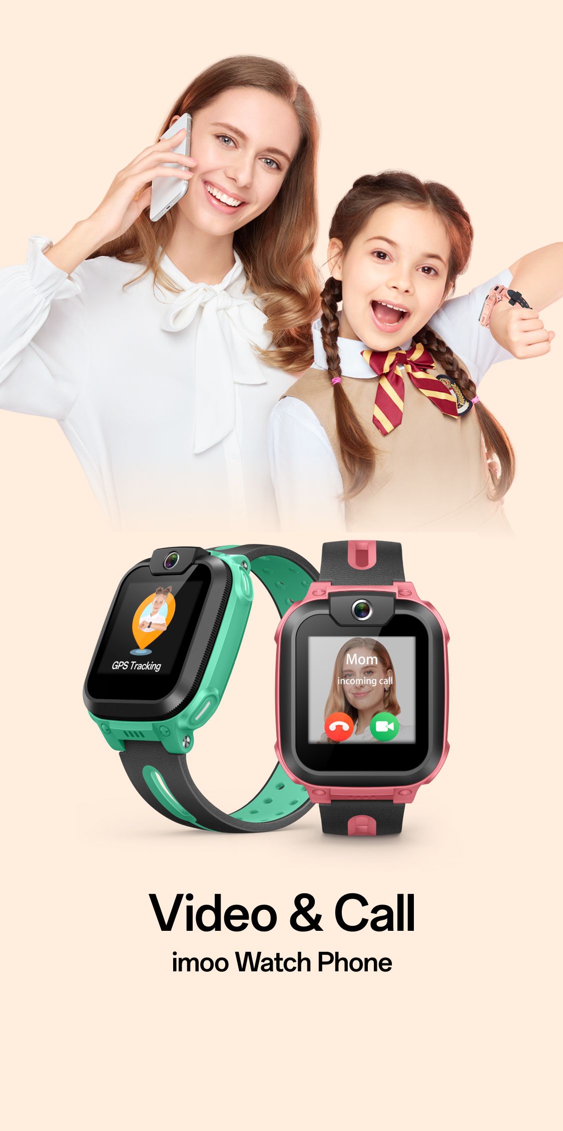 imoo Watch Phone Z1 Kids Smartwatch pink