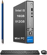 Desktop PC Lenovo ThinkCentre neo 50q Gen 5 Tiny (1L), Intel 210H (8 C / 12 T, 2.2 GHz - 4.8 GHz, 12 MB cache, 45 W), 16 GB DDR5, 1 TB Tip SSD: M.2 2280 PCIe 4.0x4 NVMe Opal 2.0, Fara unitate optica, Intel Intel Graphics Partajata, 90 W, Windows 11 Pro
