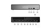 Desktop PC Lenovo ThinkCentre neo 50q Gen 5 Tiny (1L), Intel 210H (8 C / 12 T, 2.2 GHz - 4.8 GHz, 12 MB cache, 45 W), 16 GB DDR5, 1 TB Tip SSD: M.2 2280 PCIe 4.0x4 NVMe Opal 2.0, Fara unitate optica, Intel Intel Graphics Partajata, 90 W, Windows 11 Pro