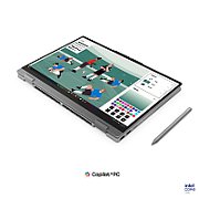 Laptop Lenovo IdeaPad 5 2-in-1 14AGP11 83UH003PRM, 14 inch 1920 x 1200 Touchscreen, AMD 445 (6 C / 12 T, 2.0 GHz - 4.6 GHz, 14 MB cache, N/A), 16 GB DDR5, 1 TB SSD, AMD AMD Radeon 840M, Free DOS, Tastatura English, Breeze Moss