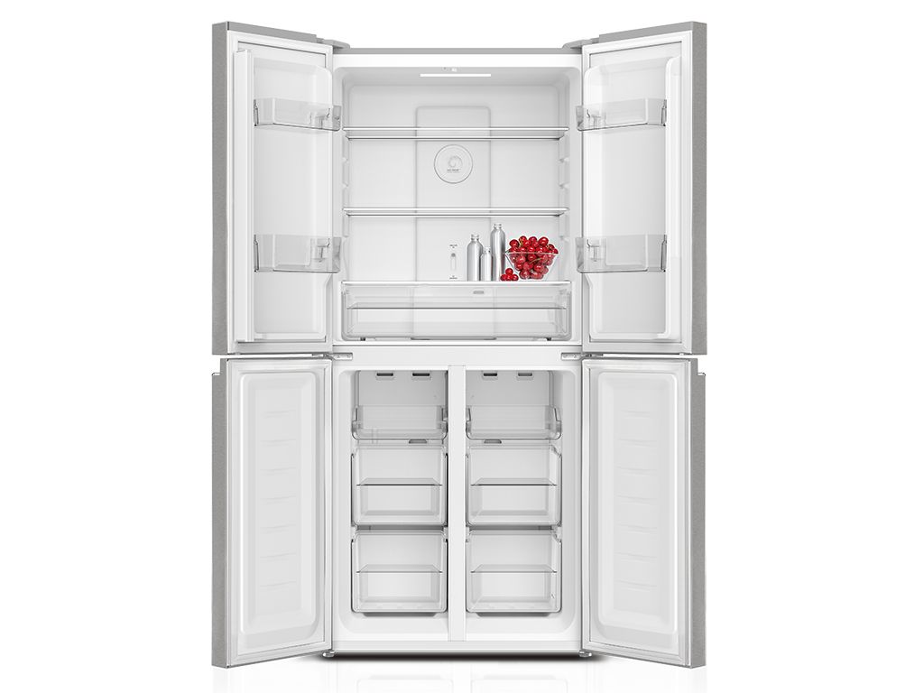 Frigider Side by Side TESLA RM3400FHXE, 362L, E,Full No Frost, LED, touch screen, H=180 cm, Inox