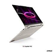 Laptop Lenovo Yoga 7 2-in-1 14AGP11 83TD003PRM, 14 inch 1920 x 1200 Touchscreen, AMD Ryzen AI 5 435 (6 C / 12 T, 2.0 GHz - 4.5 GHz, 14 MB cache, 28 W), 16 GB LPDDR5x, 512 GB SSD, AMD AMD Radeon 840M, Free DOS, Tastatura English, Seashell
