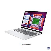 Laptop Lenovo IdeaPad Pro 5 16IPH11 83SK003RRM, 16 inch 2880 x 1800, Intel Core ultra 7 356H (16 C / 16 T, 2.4 GHz - 4.7 GHz, 18 MB Intel Smart Cache cache, N/A), 32 GB LPDDR5x, 1 TB SSD, Nvidia GeForce RTX 5050, Free DOS, Tastatura English, Luna Grey
