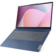 Laptop Lenovo IdeaPad Slim 3 15ABR8, 15.6 inch 1920 x 1080, AMD Ryzen 5 5625U (6 C, 2.3 GHz - 4.3 GHz, 16 MB cache, 15 W), 16 GB DDR4, 512 GB SSD, AMD AMD Radeon Graphics, Free DOS, Tastatura English, Albastru