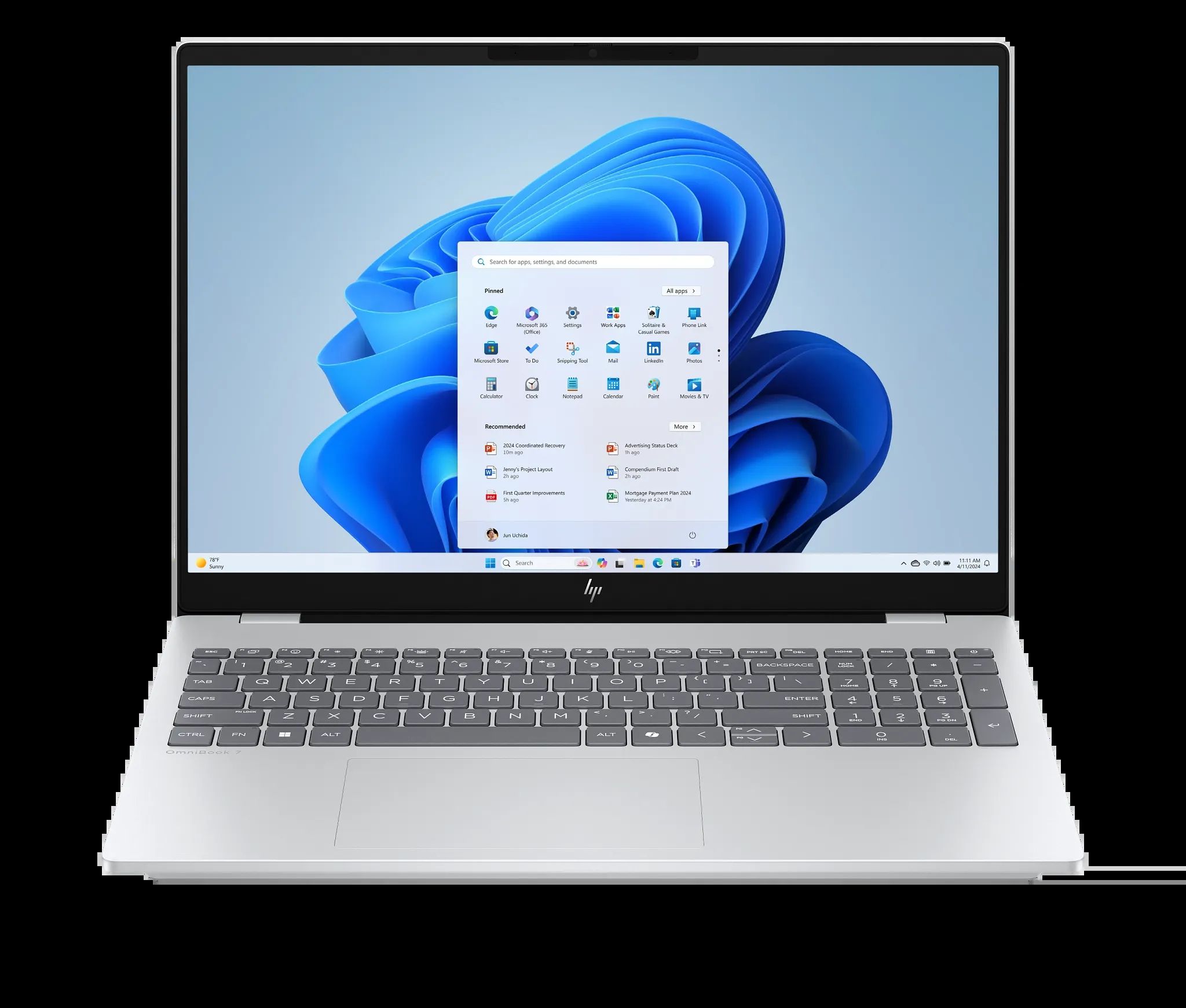 Laptop HP 15 15-fd1022nq, 15.6 inch 1920 x 1080, Intel Core 5 120U (10 C / 12 T, 1.4 GHz - 5.0 GHz, 12 MB Intel Smart Cache cache, 15 W), 16 GB DDR4, 256 GB SSD, Intel Intel Graphics, Free DOS, Tastatura Romanian, Natural Silver