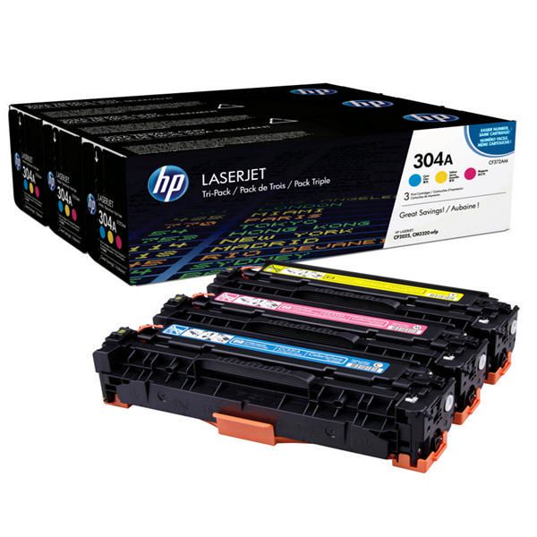 Cartus toner HP CF372AM ,Color ,3x2800 pagini ,Original (304A) 