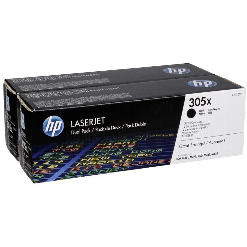 HP HP CE410XD Toner HP 305X negru x2 Color LaserJet M351/M451/M375/M475
