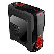 nJoy Carcasa Njoy Supernova, MiddleTower, fara sursa, black/red