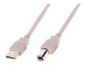 ASSMANN USB2.0 cable 1.8m USB A zu USB B bulk beige